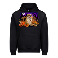 Black Halloween english bulldog Urban Hoodie - RanaPortraitStore