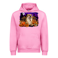 Fuchsia Pink Halloween english bulldog Urban Hoodie - RanaPortraitStore