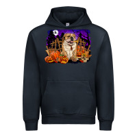 Navy Halloween english bulldog Urban Hoodie - RanaPortraitStore