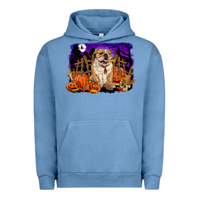 Halloween English Bulldog Urban Hoodie by RanaPortraitStore | Teevron