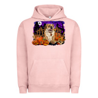 Pigment Salmon Halloween english bulldog Urban Hoodie - RanaPortraitStore