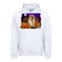 White Halloween english bulldog Urban Hoodie - RanaPortraitStore