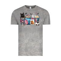 Cloud Rock cat coffee cups Vintage Tee - Zillion Design Studio
