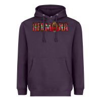 Plum hermana floral aztec leopard Heavyweight Hoodie - Jasminsmagicworld