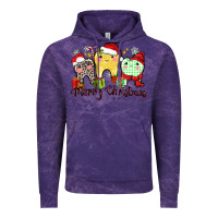 Cloud Purple merry christmas tooth Vintage Hoodie - Zillion Design Studio