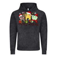Vintage Black merry christmas tooth Vintage Hoodie - Zillion Design Studio