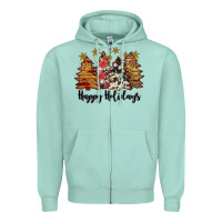 Seafoam happy holidays Zipper Hoodie - JahusDesignShop