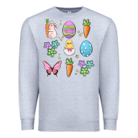 Heather Grey easter elementary Premium Sweatshirt - MaliasSmallBusiness