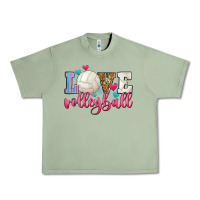 Oil Green love volleyball Urban Heavy Tee - Zillion Design Studio