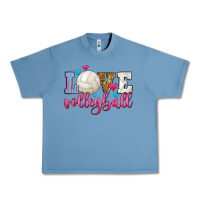Pebble Blue love volleyball Urban Heavy Tee - Zillion Design Studio