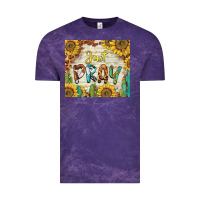 Cloud Purple just pray Vintage Tee - BarkalooDesign