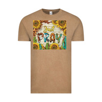 Vintage Coffee just pray Vintage Tee - BarkalooDesign