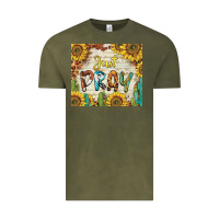 Vintage Olive just pray Vintage Tee - BarkalooDesign
