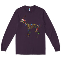 Plum christmas deer skeleton Long Sleeve Tee - FaDigitalArtStudio