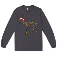 Smoke christmas deer skeleton Long Sleeve Tee - FaDigitalArtStudio