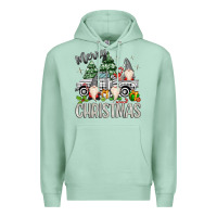 Seafoam merry christmas gnomes truck Premium Hoodie - MaliasSmallBusiness