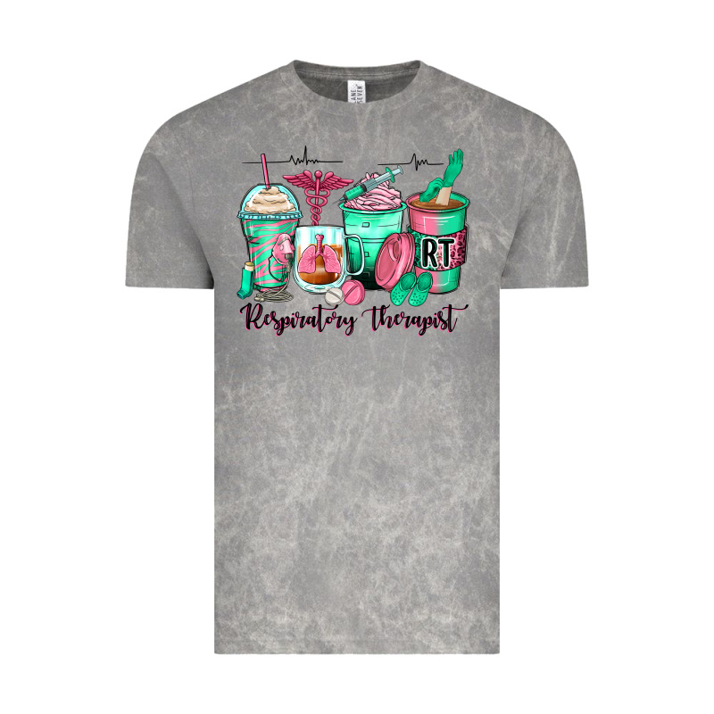 Respiratory Therapist Coffee Cups Vintage Tee by Zillion Design Studio | Teevron