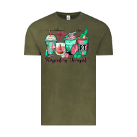 Vintage Olive respiratory therapist coffee cups Vintage Tee - Zillion Design Studio