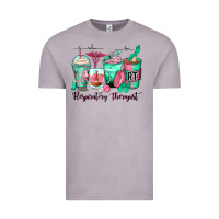 Vintage Zinc respiratory therapist coffee cups Vintage Tee - Zillion Design Studio