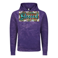 Cloud Purple Blessed With Daisy And Leopard Vintage Hoodie - RanaPortraitStore