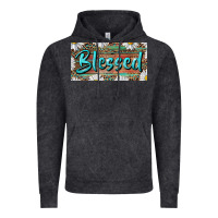 Vintage Black Blessed With Daisy And Leopard Vintage Hoodie - RanaPortraitStore