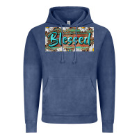Vintage Denim Blessed With Daisy And Leopard Vintage Hoodie - RanaPortraitStore