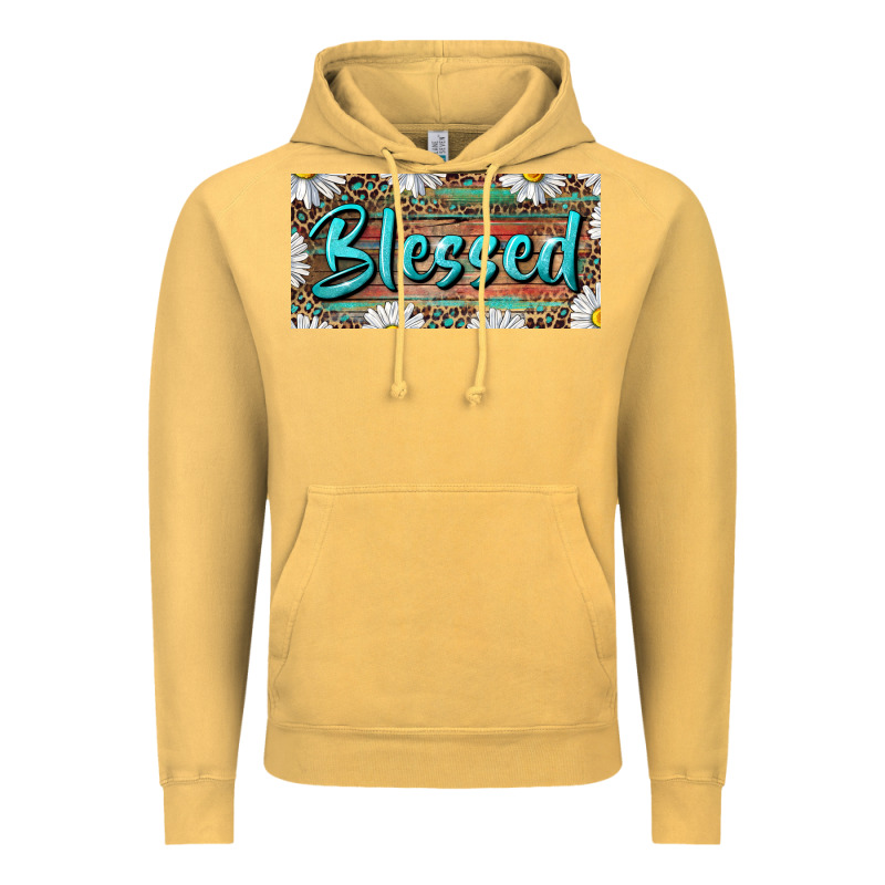 Blessed With Daisy And Leopard Vintage Hoodie by RanaPortraitStore | Teevron