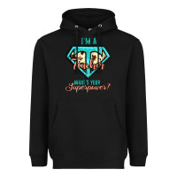 Black i'm a teacher what's your superpower cowhide Heavyweight Hoodie - Jasminsmagicworld