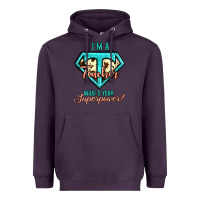 Plum i'm a teacher what's your superpower cowhide Heavyweight Hoodie - Jasminsmagicworld