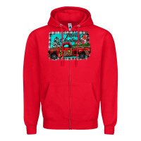 Red truck merry christmas Zipper Hoodie - JahusDesignShop