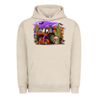Pigment French Oak Halloween tractor Urban Hoodie - RanaPortraitStore