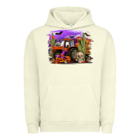Pigment Pistachio Halloween tractor Urban Hoodie - RanaPortraitStore