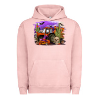 Pigment Salmon Halloween tractor Urban Hoodie - RanaPortraitStore