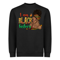 Black i am black history afro black woman juneteenth Heavyweight Sweatshirt - texasbilliewilder
