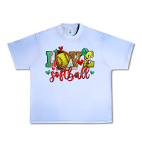 Grape Ice love softball Urban Heavy Tee - Zillion Design Studio