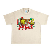 Sandshell love softball Urban Heavy Tee - Zillion Design Studio
