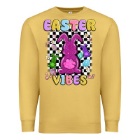 Antique Gold easter vibes peep faux sequin Premium Sweatshirt - MaliasSmallBusiness