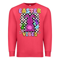 Cardinal easter vibes peep faux sequin Premium Sweatshirt - MaliasSmallBusiness