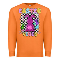 Carrot easter vibes peep faux sequin Premium Sweatshirt - MaliasSmallBusiness