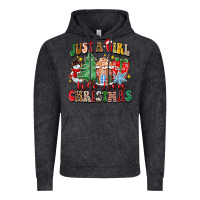 Vintage Black just a girl who loves christmas Vintage Hoodie - Zillion Design Studio