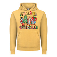 Vintage Mustard just a girl who loves christmas Vintage Hoodie - Zillion Design Studio