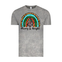 Cloud Rock merry and bright rainbow christmas Vintage Tee - RanaPortraitStore