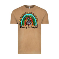 Vintage Camel merry and bright rainbow christmas Vintage Tee - RanaPortraitStore