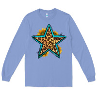 Colony Blue western leopard star Long Sleeve Tee - HRA Design Shop