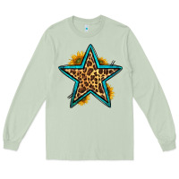 Matcha western leopard star Long Sleeve Tee - HRA Design Shop