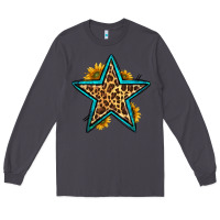 Smoke western leopard star Long Sleeve Tee - HRA Design Shop