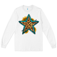 White western leopard star Long Sleeve Tee - HRA Design Shop