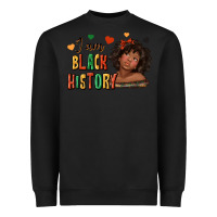 Black i am black history afro girl Heavyweight Sweatshirt - texasbilliewilder