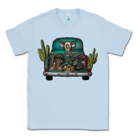 Dusty Blue soldier truck Classic Tee - CowhideDigitalArt