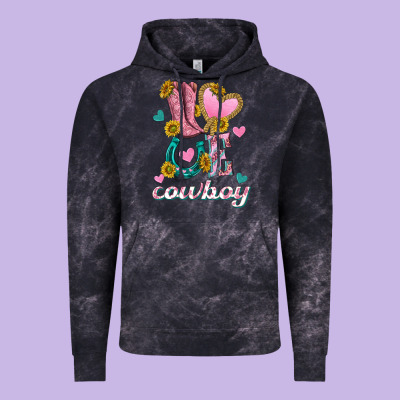 Vintage Hoodie love western cowboy